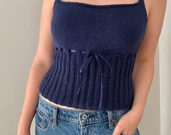 Sweet Nothings Camisole Knitting Pattern • Beginner-friendly