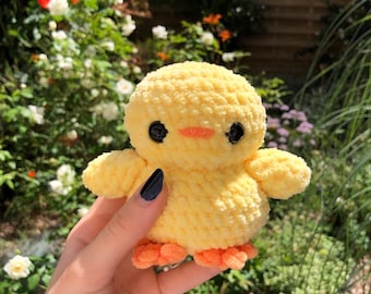 fluffy crochet chick plush