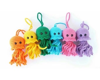 Handmade crochet jellyfish
