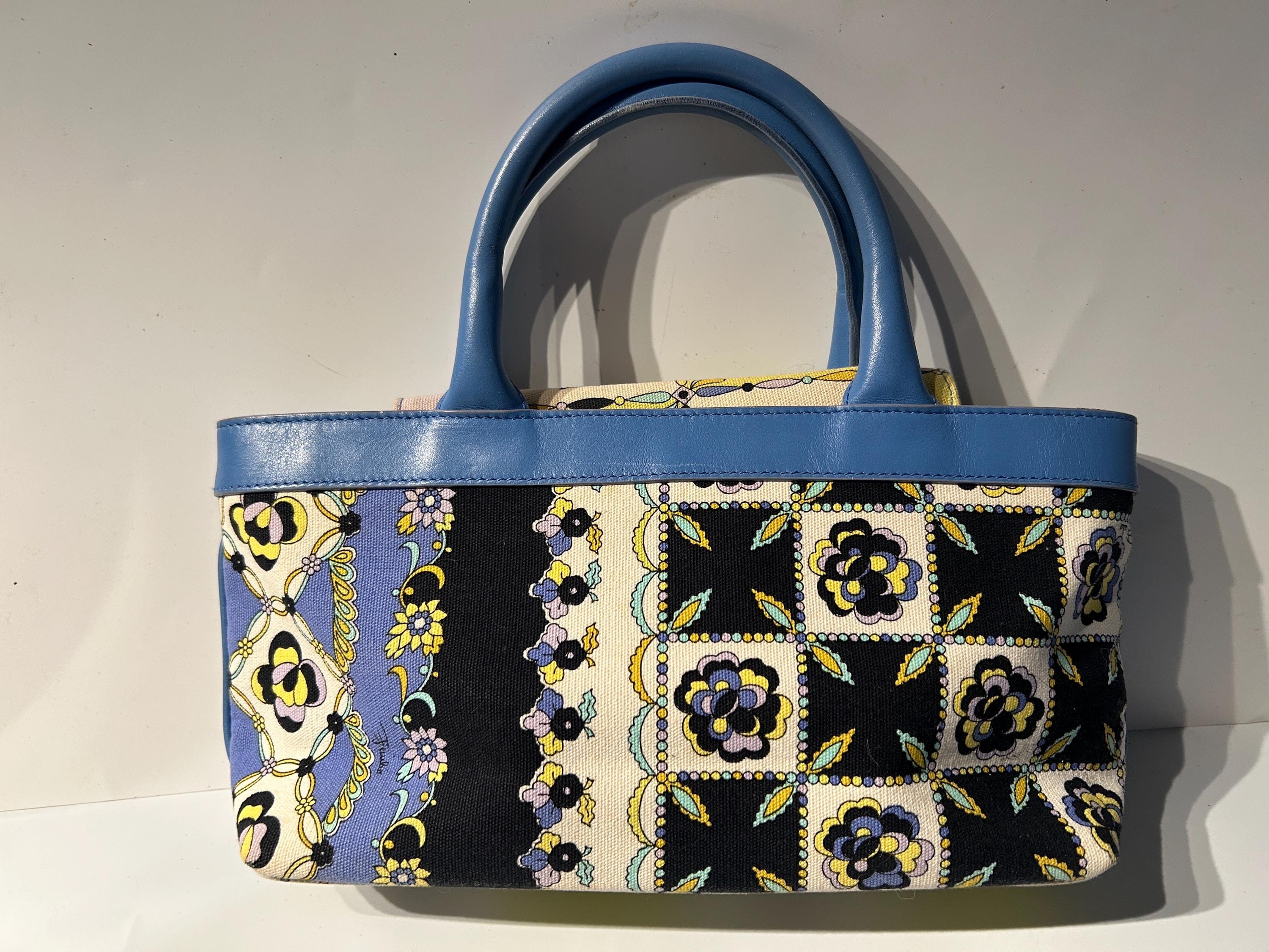 【PUCCI】コットン バケットバッグ レザートリム ＊関税送料込み レザーウエストバッグ スモール / FUJITAKA フジタカ 公式 / 牛革