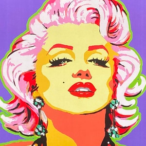 MARILYN MONROE PURPLE art print, pop art, art, movies, hollywood, 50s, movie star, home, decor, sexy ,beautiful, gift