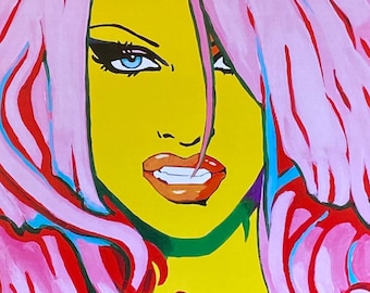 PAMELA ANDERSON art print, art, pop art, fashion, 90s, baywatch, tv, model, home, decor, retro, vintage, gift, prints