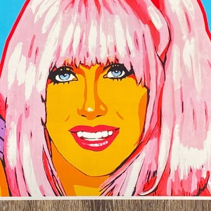 Suzanne Somers Pop Art Print: 70s Retro TV Decor