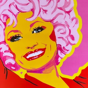 Dolly Parton Art Print: Pop Art Portrait, Country Music Diva