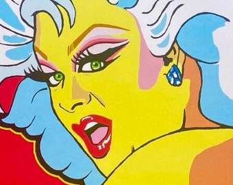 Divine Drag Queen Art Print: Cult Movie Pop Art (12x18)