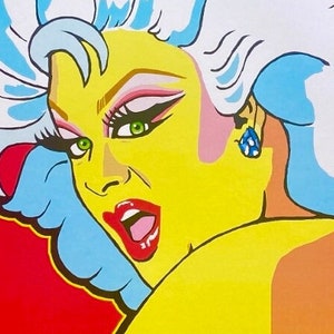 Divine Drag Queen Art Print: Cult Movie Pop Art (12x18)
