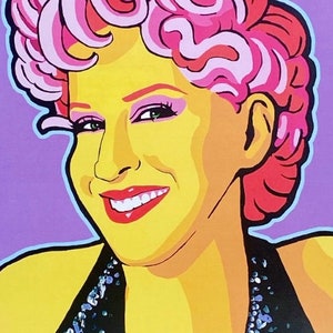 Bette Midler Kunstdruck: 80er Jahre Comedy Diva, Pop Art Dekor