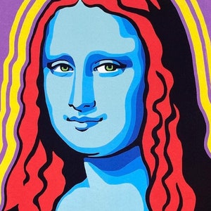 Mona Lisa Pop Art Print: Renaissance Retro Home Decor