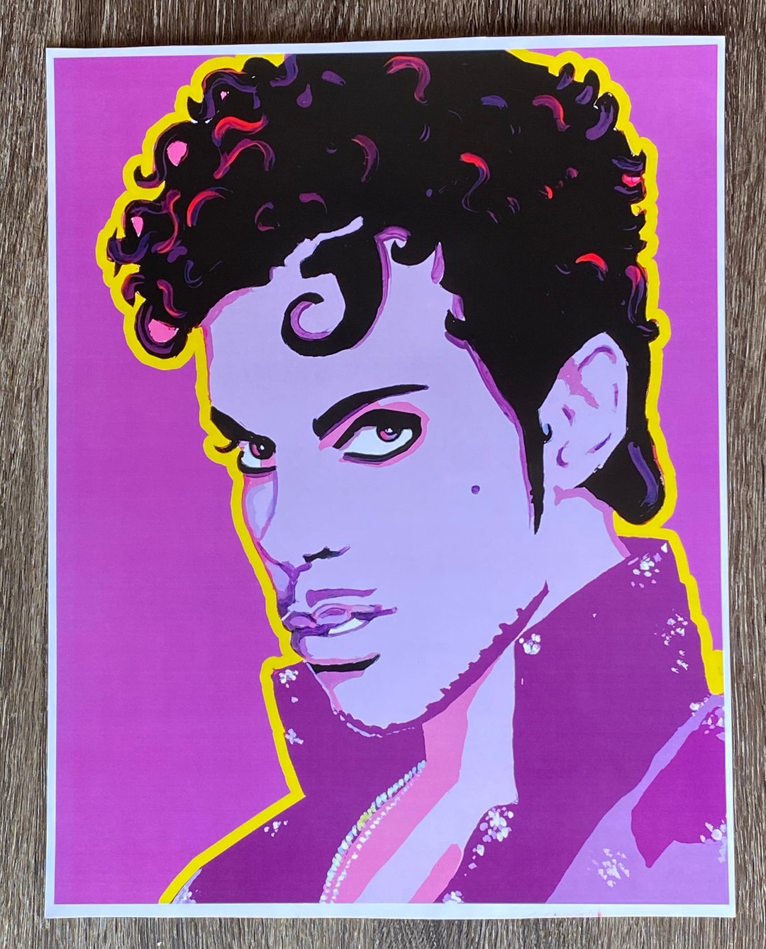 Prince Pop Art Print: 80s Music Legend, Home Decor (12x16) - Etsy