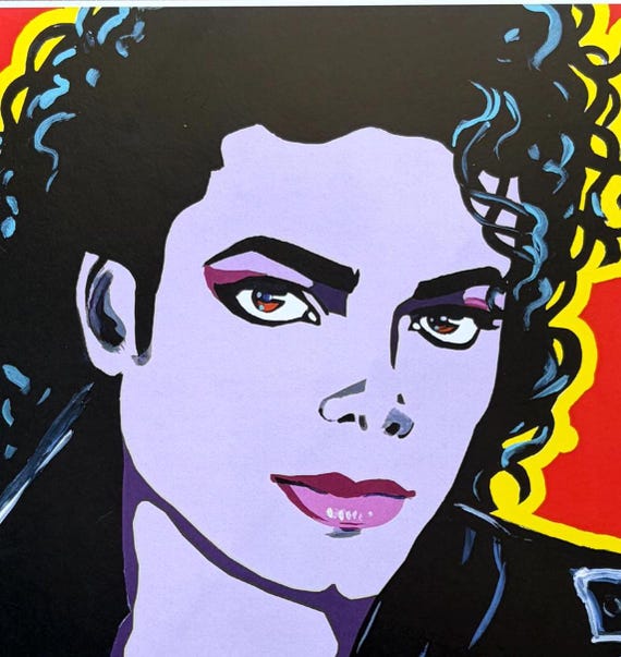 Michael Jackson Pop Art Print: 80s Retro Home Decor - Etsy
