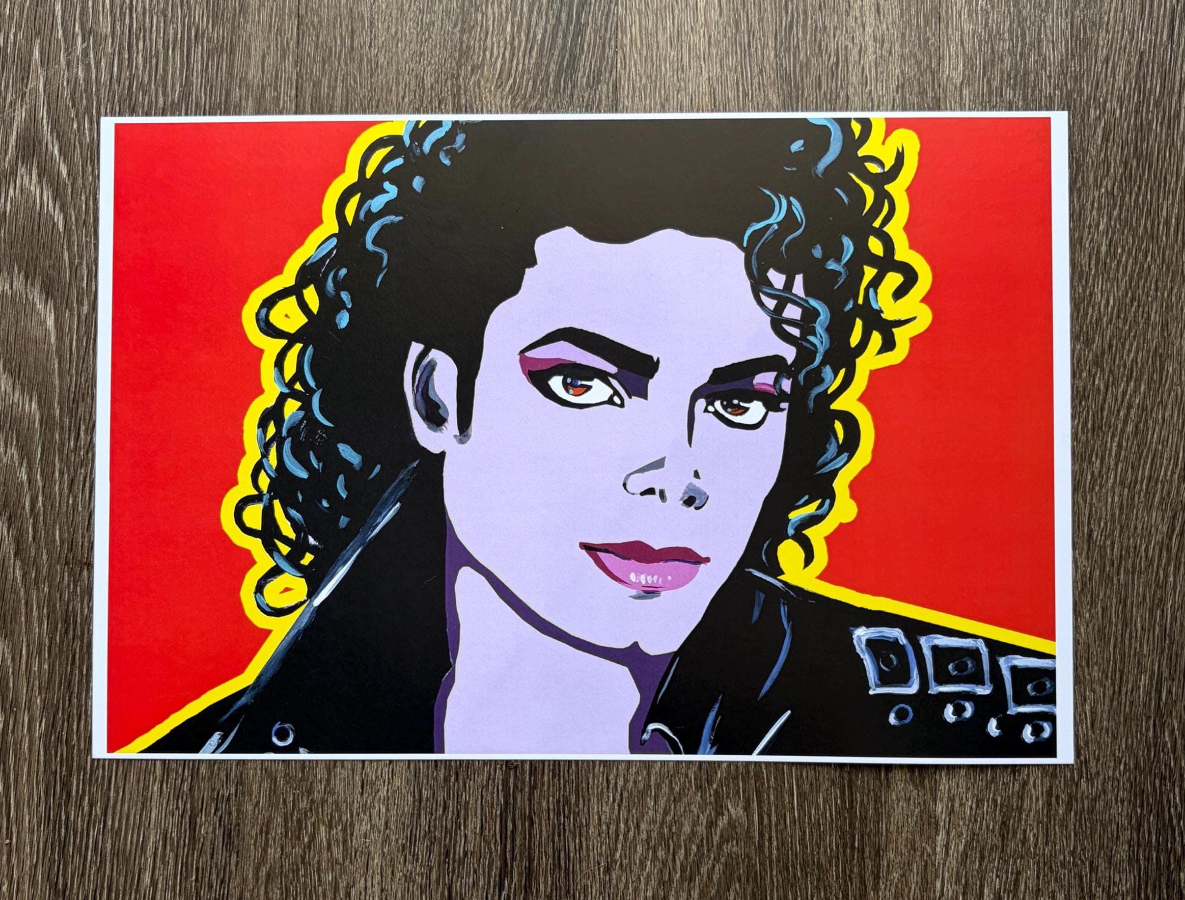 Michael Jackson 　&  ET 80s popart star Michael Jackson Pop Art Print: 80s Retro Home Decor - Etsy