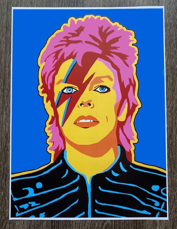 David Bowie Art Print: 70s-80s Pop Art Decor - Etsy