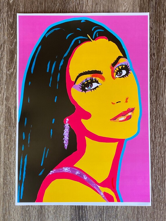 CHER Art Print, Art, Pop Art, Music, Pop Music, Disco, 70s