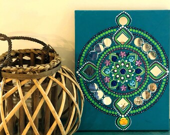 Mirror mandala wall hanging