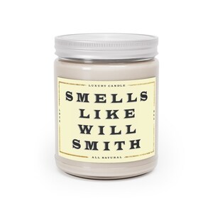 Will Smith Candle, Smells like Will Smith Soy Wax Candle Gift, Celebrity Gifts, Will Smith Gift, Funny Candle