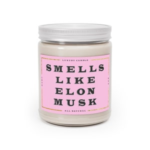 Elon Musk Candle, Smells like Elon Musk Soy Wax Candle,Smells Like Candle,Tesla Candle, Spacex Candle Gift,Funny Scented Candle