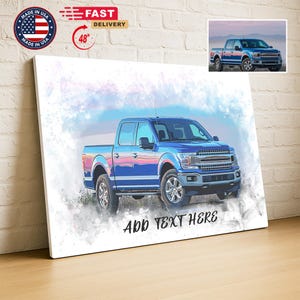 Custom Car Portrait Drawing from Photo, Custom Automobile Sketch from Photo, Custom Portrait Drawing Wall Art Sketch of Truck/Car from Photo