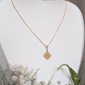 Diamond Forever Necklace Hmong Inspired 18K Gold Plated