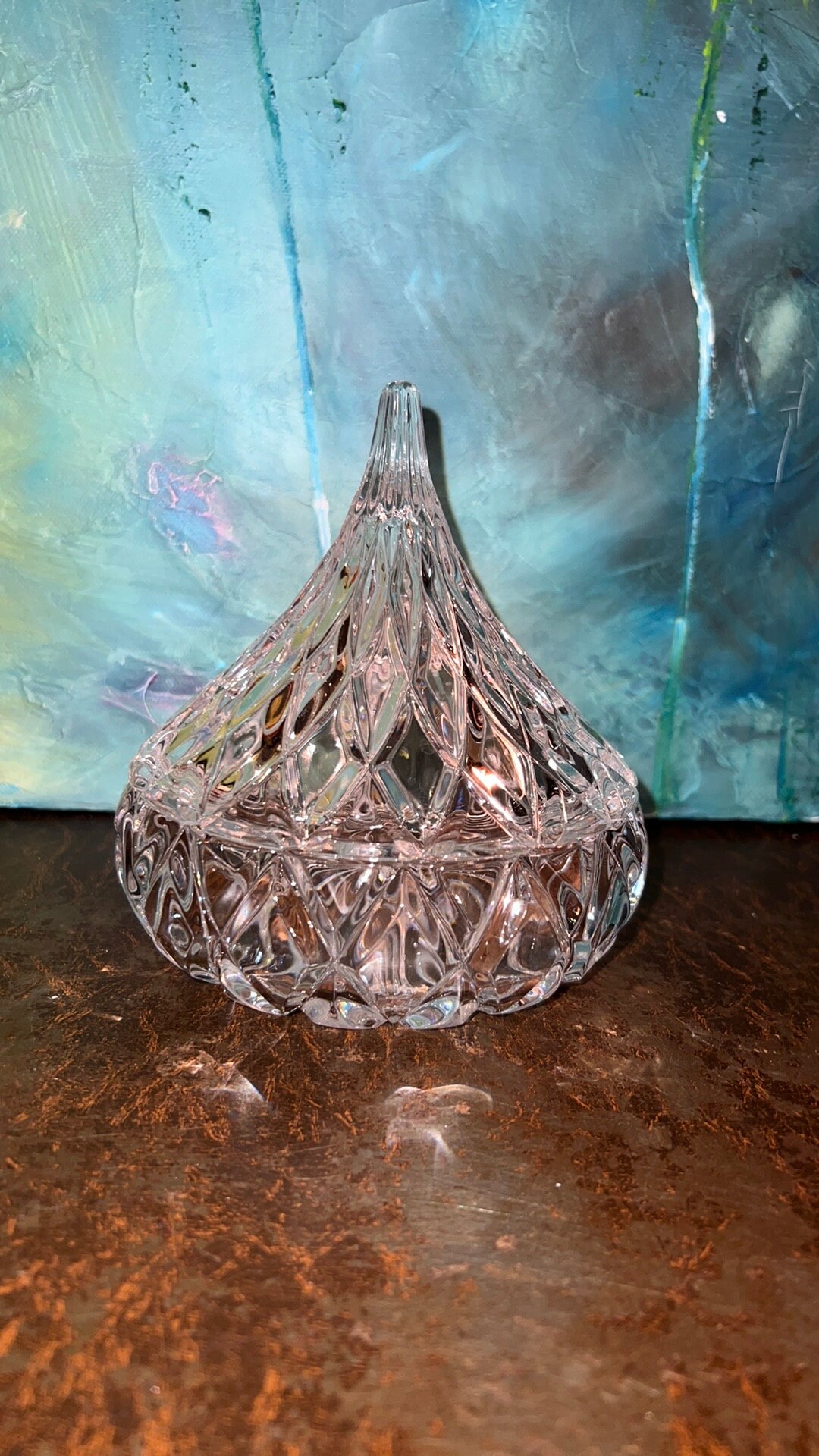 Vintage Godinger Crystal Kiss Candy Dish Etsy