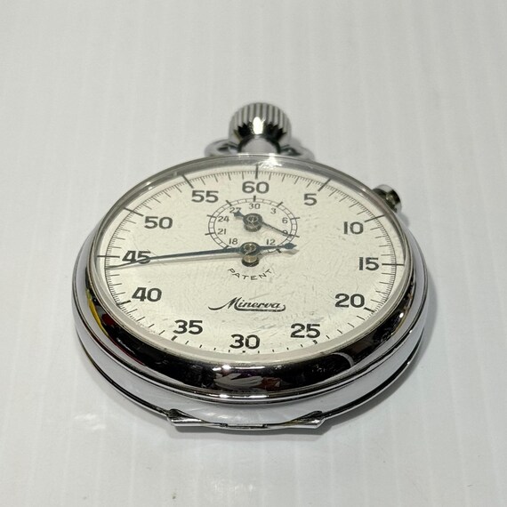 Vintage Minerva Swiss Stopwatch 7 Jewels Mechanical M… - Gem