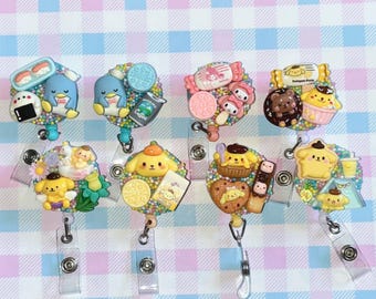 badgehaspel kawaii riemclip / kawaii kitty / intrekbare haspel van 1,5 inch