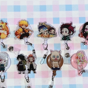 demon anime belt clip badge reel / 4cm ID holder