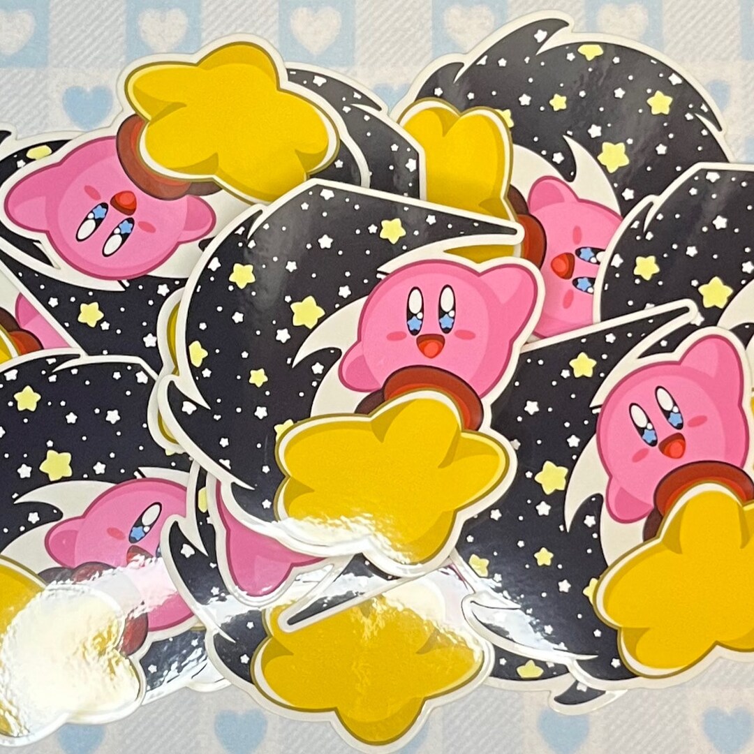 Clear Water Proof Sticker / Kawaii Kirby Sticker Etsy
