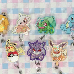 kawaii shaker badge reel / belt clip reel