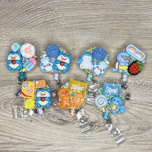 kawaii belt clip badge reel / cute ID holder