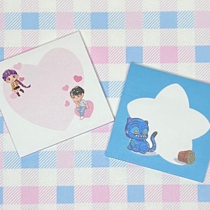 Kawaii post it note / memo pad / kpop demon hunter