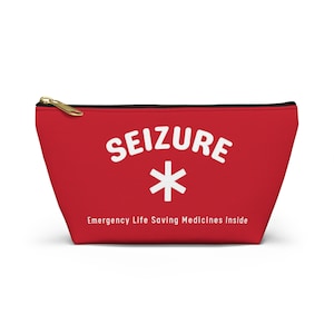 Seizure Medication Bag: Medical Alert Zipper Pouch