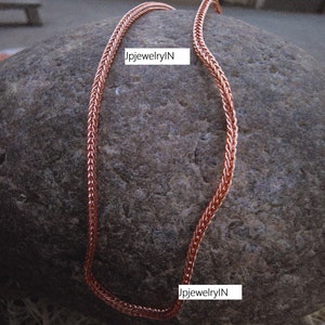 Pure Copper Snake Chain Necklace: Eco-Friendly Arthritis Jewelry