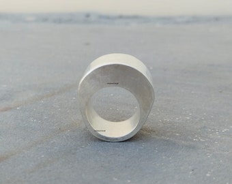 Big Dome Ring Chunky Dome Stackable Chunky Silver Ring, Statement Dome Ring, Chunky Dome Ring, Sterling Silver Handmade Ring Jewelry