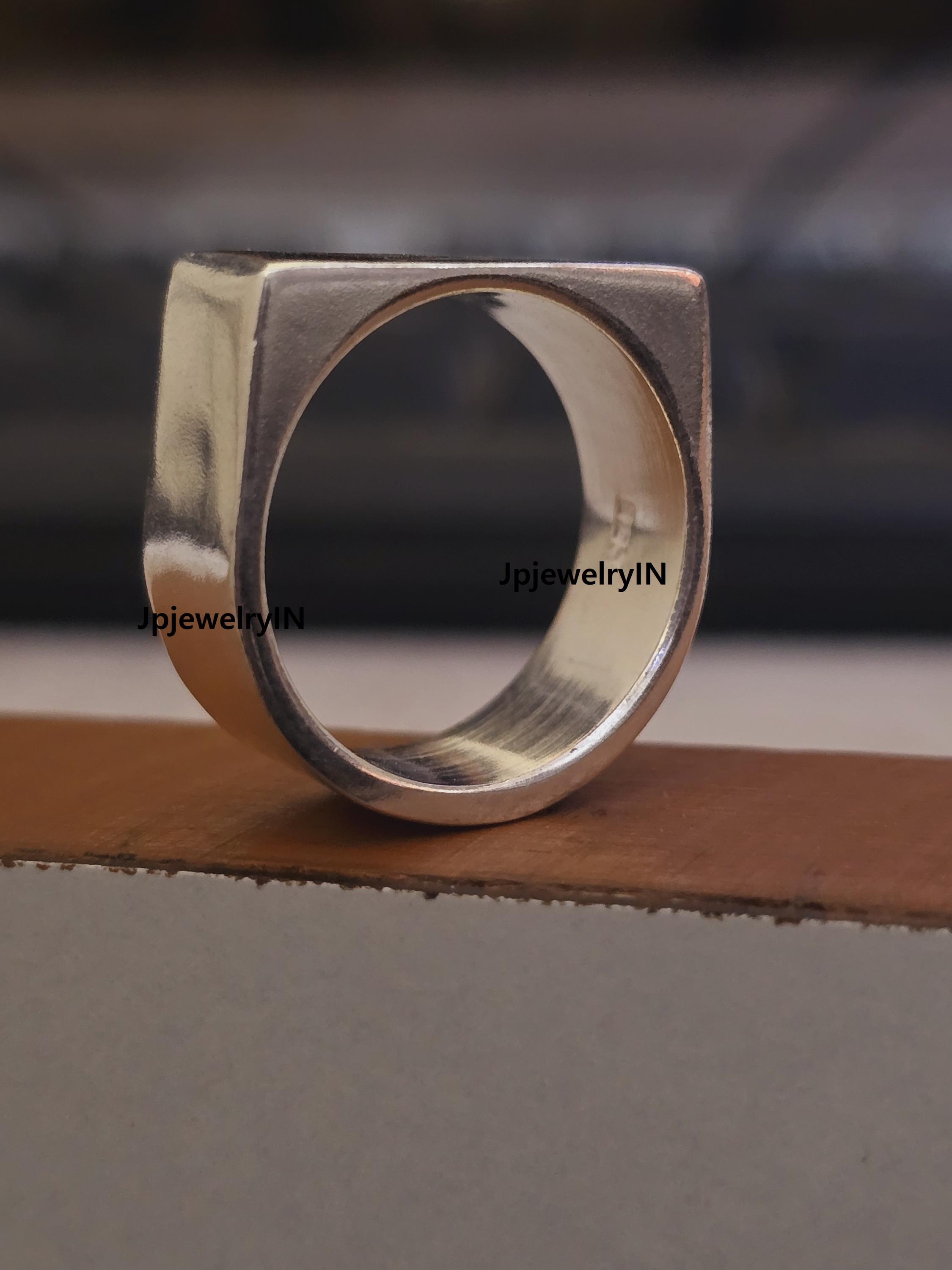 DESIRE GEM Square Cluster Gemstone Ring – Natural Multi Stone, Handmade Fine Silver – Minimalist