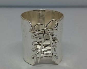 Shoes Band Ring Chunky Dome Stackable Chunky Silver Ring, Statement Dome Ring, Chunky Dome Ring, Sterling Silver Jewelry