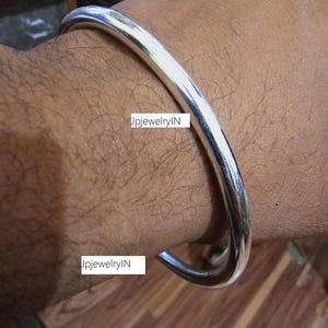 Thick Heavy Silver Bangle, 925 Sterling Silver Bangle, , Chunky Silver Bracelet, Stackable Bangle , Beautiful Bangle , Gift For Her All Size