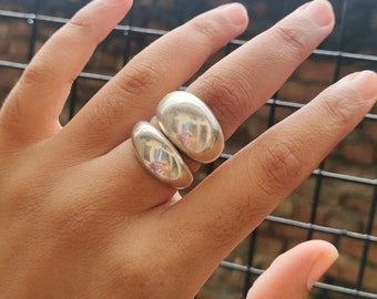 Dome Ring, Sterling Silver Dome Ring, Chunky Silver Ring, Statement Dome Ring, Chunky Dome Ring, Minimalist Jewelry, Dainty Ring Thumb ring
