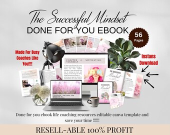 Successful Mindset eBook for Coaches: Done-For-You Resell (Canva Template)