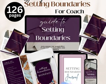 Boundaries Coaching eBook: PLR Workbook Canva Template