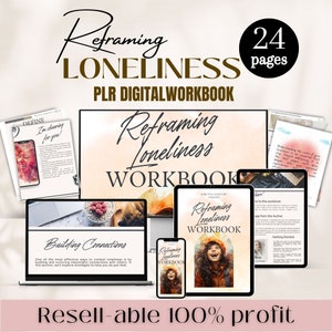 Reframing Loneliness Workbook,Self-Reflection Journal,Mental Health Tool,Personal Growth,Coping Strategies,Lead Magnet Ebook,Life Coach