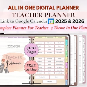 2025-2026 Digital Teacher Planner: Ultimate Academic Organizer (PDF)