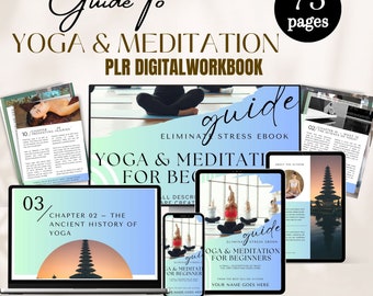 Yoga & Meditation Guide: 73-Page Ebook Canva Template