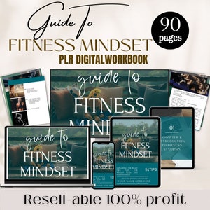 Fitness Mindset Coaching Program: DFY Ebook + Journal (Canva Template) image 1