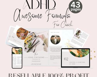 ADHD Success Formula Ebook: Brandable Coaching Workbook (43 Pages)