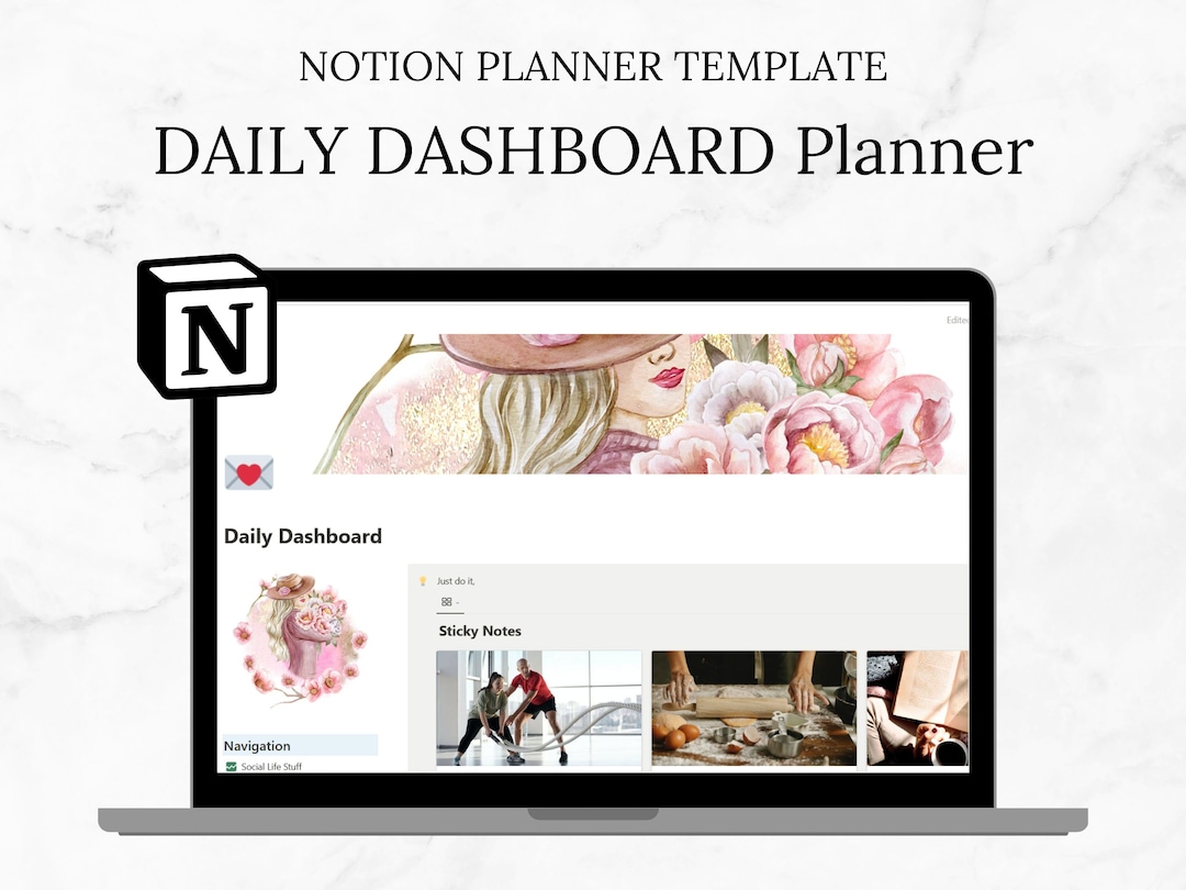 Daily Dashboard Notion Planner: Task & Habit Tracker (digital) - Etsy