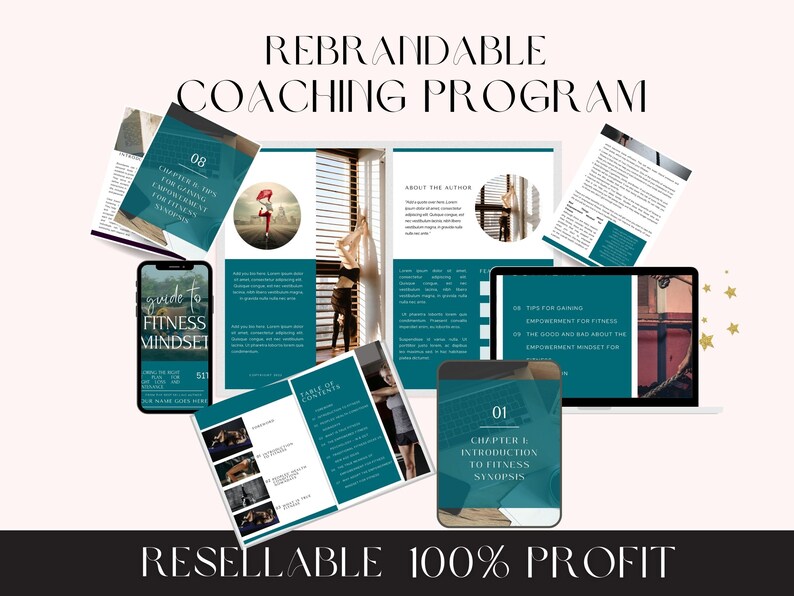 Fitness Mindset Coaching Program: DFY Ebook + Journal (Canva Template) image 5