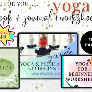 Yoga planner,Done For You Yoga Template,Yoga Instructor,journal,Yoga Poses,Spiritual Templates,Ebook Template,lead magnet template,printable