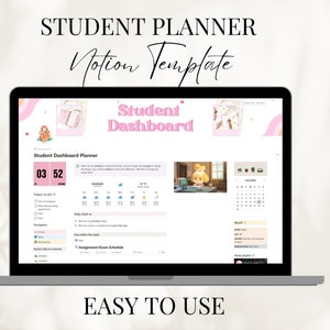 Notion Student Dashboard: All-in-One Life Planner Template