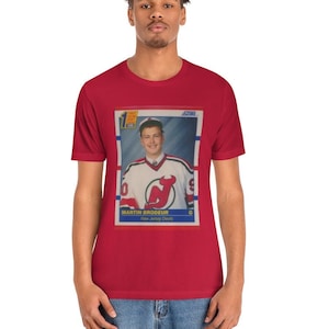 Jack Hughes New Jersey Devils Red Stack Player T-Shirt by Fanatics