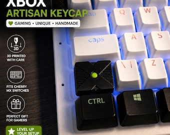 Retro Gaming Artisan Keycap for Cherry MX Mechanical Keyboard – Vintage Console Inspired Gamer Desk Accessory